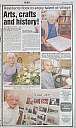 Craft & Local History exhibition makes the local paper, click for a bigger picture.