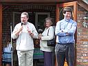 Village school headermaster, Mr Tony Cooper, opening the Church Fete, click for a bigger picture.